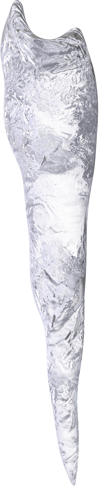 one clipart icicle