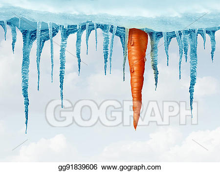 Stock illustration winter diet. Icicles clipart freezer