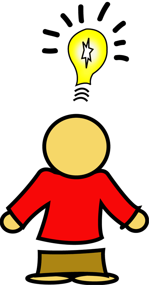 idea clipart bright child