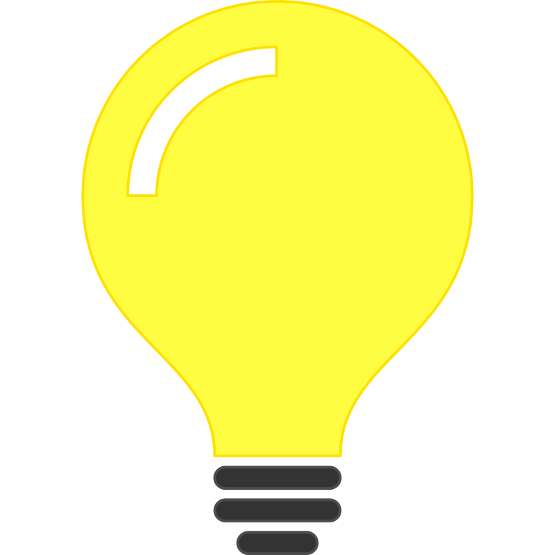 Information clipart background information. Light bulb idea icon