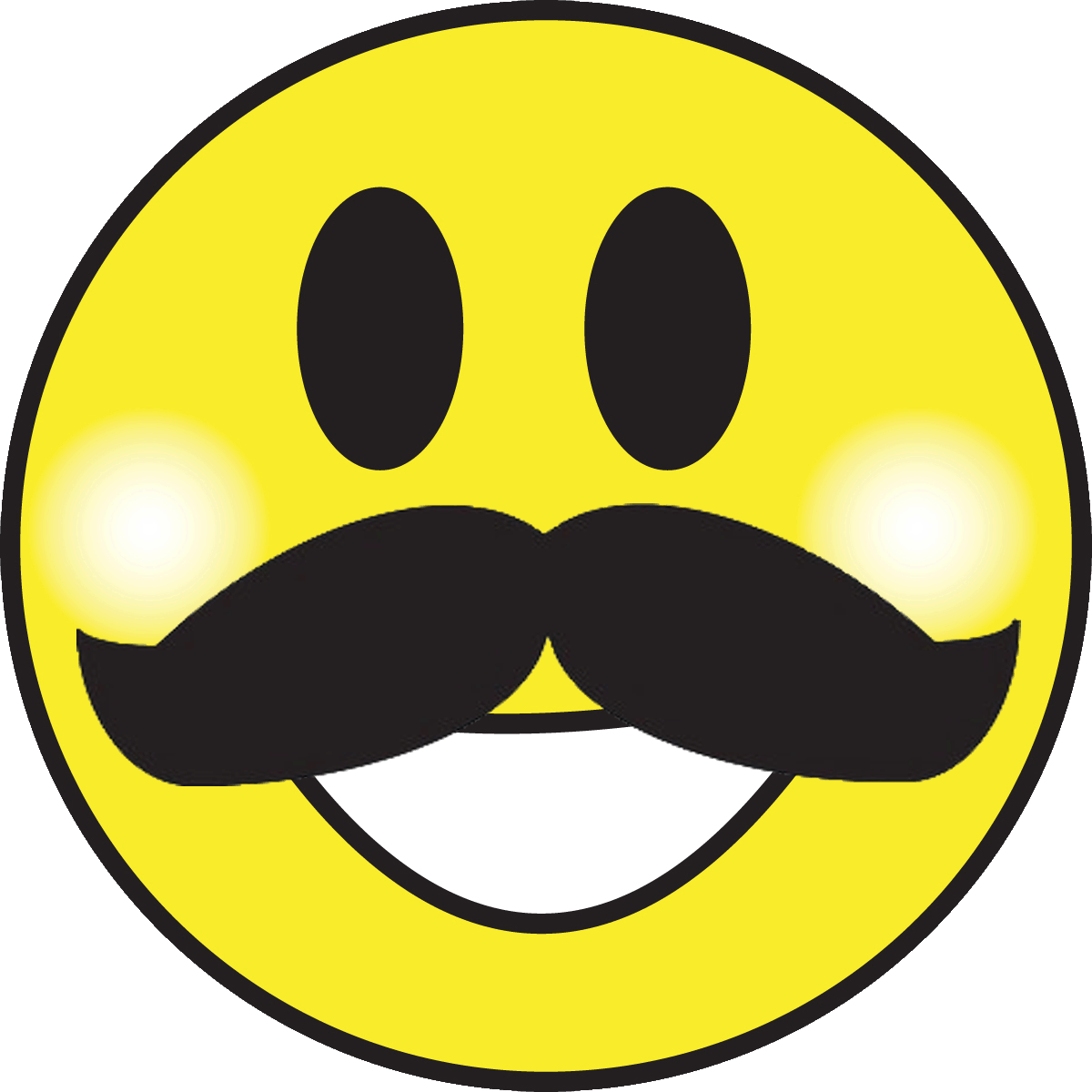 Smiley clipart logo. Could you add faces