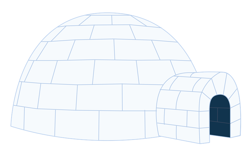 igloo clipart diagram