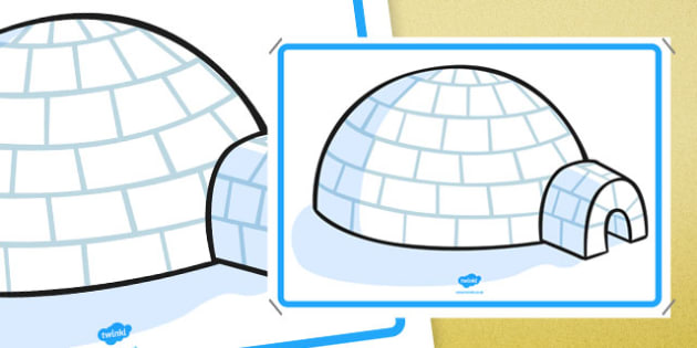 Large display sign . Igloo clipart history classroom