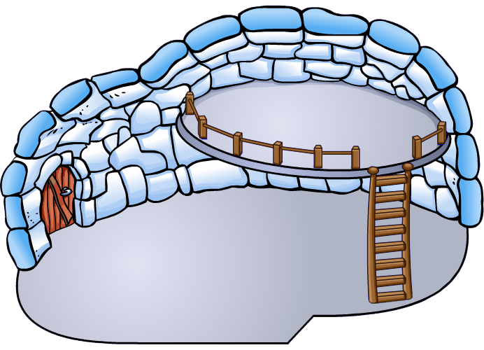 igloo clipart outline