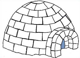 Igloo clipart outline. Free cliparts download clip
