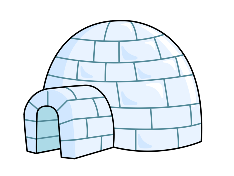 igloo clipart pixel