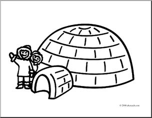 igloo clipart two