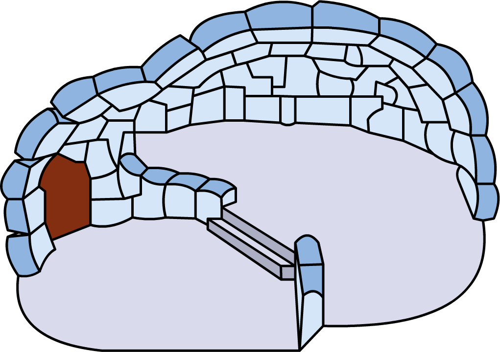 igloo clipart two