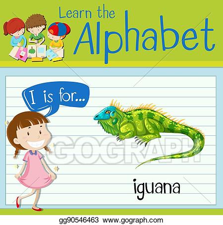 iguana clipart letter
