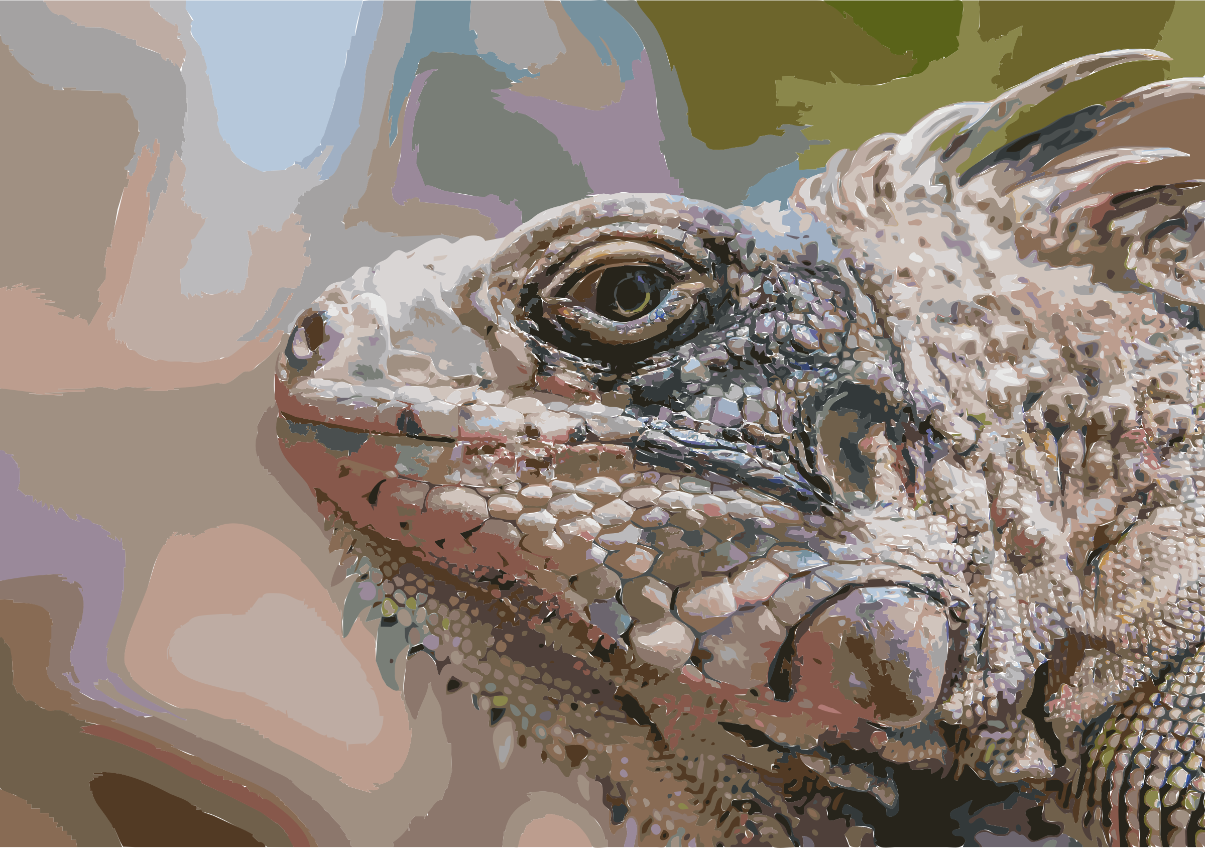 Iguana clipart vector. From margarita island icons