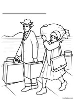immigration clipart black and white