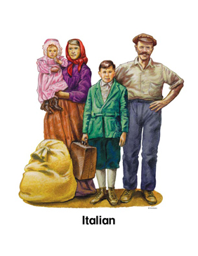 immigration clipart family italian