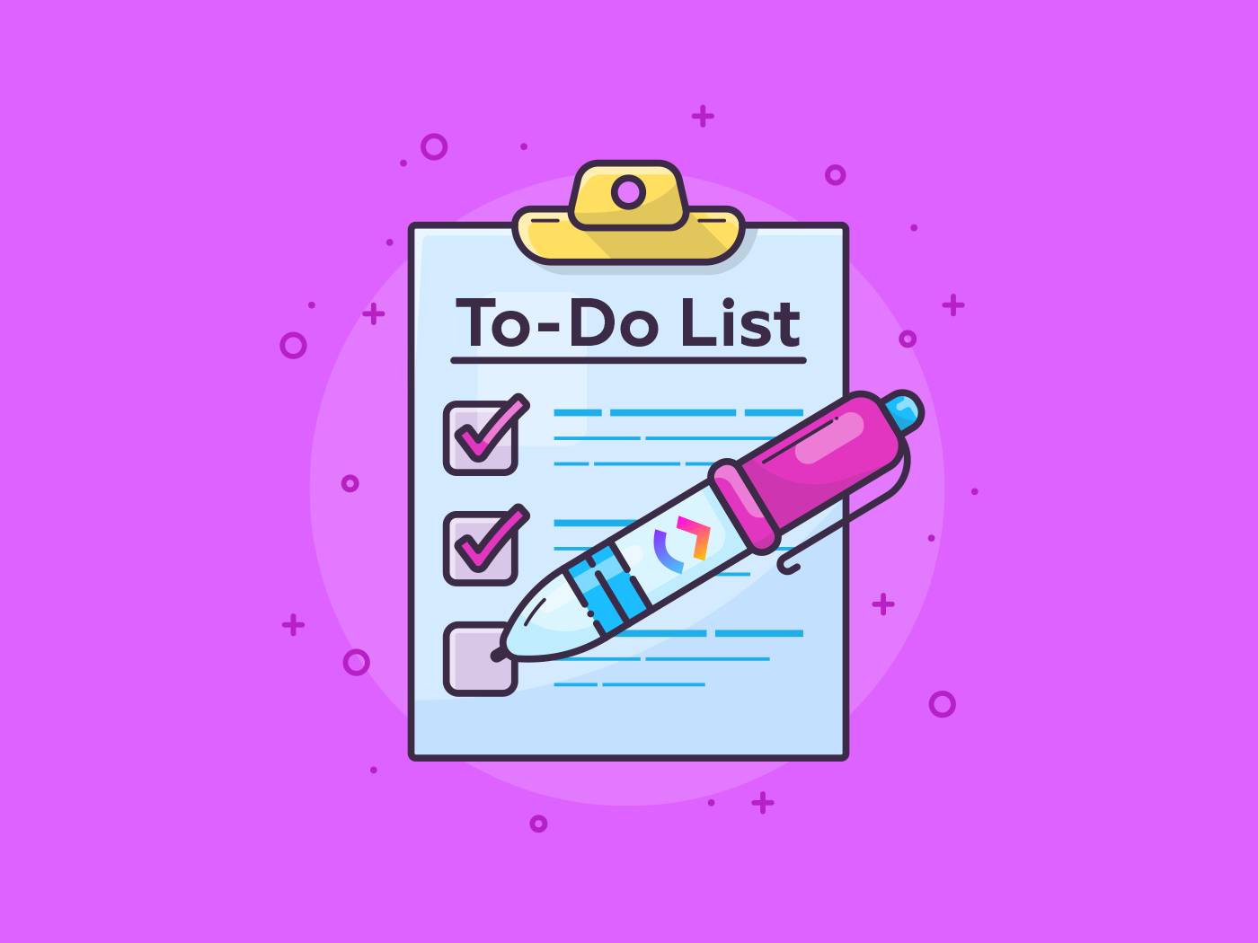 The best to do. Organized clipart checking list