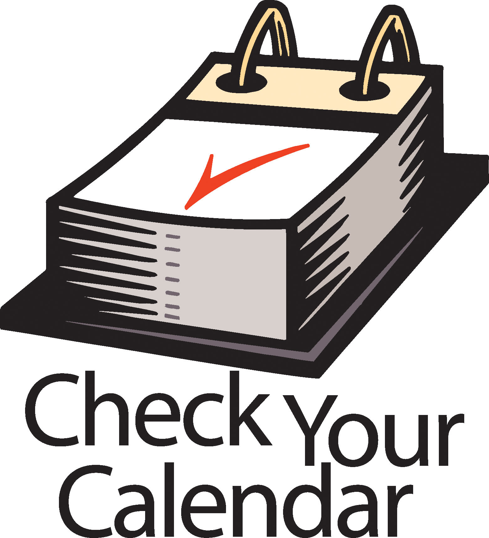 Newsletter clipart up to date. Important dates remember clip