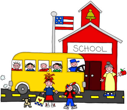 schoolhouse clipart school bus