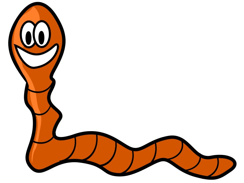 Earthworms interesting and unusual. Important clipart fact