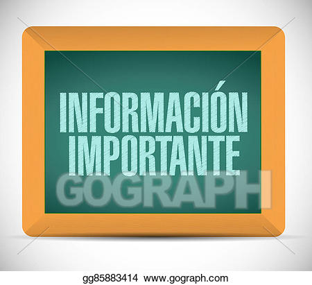 Stock illustration information chalkboard. Important clipart important info