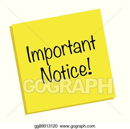 note clipart important information