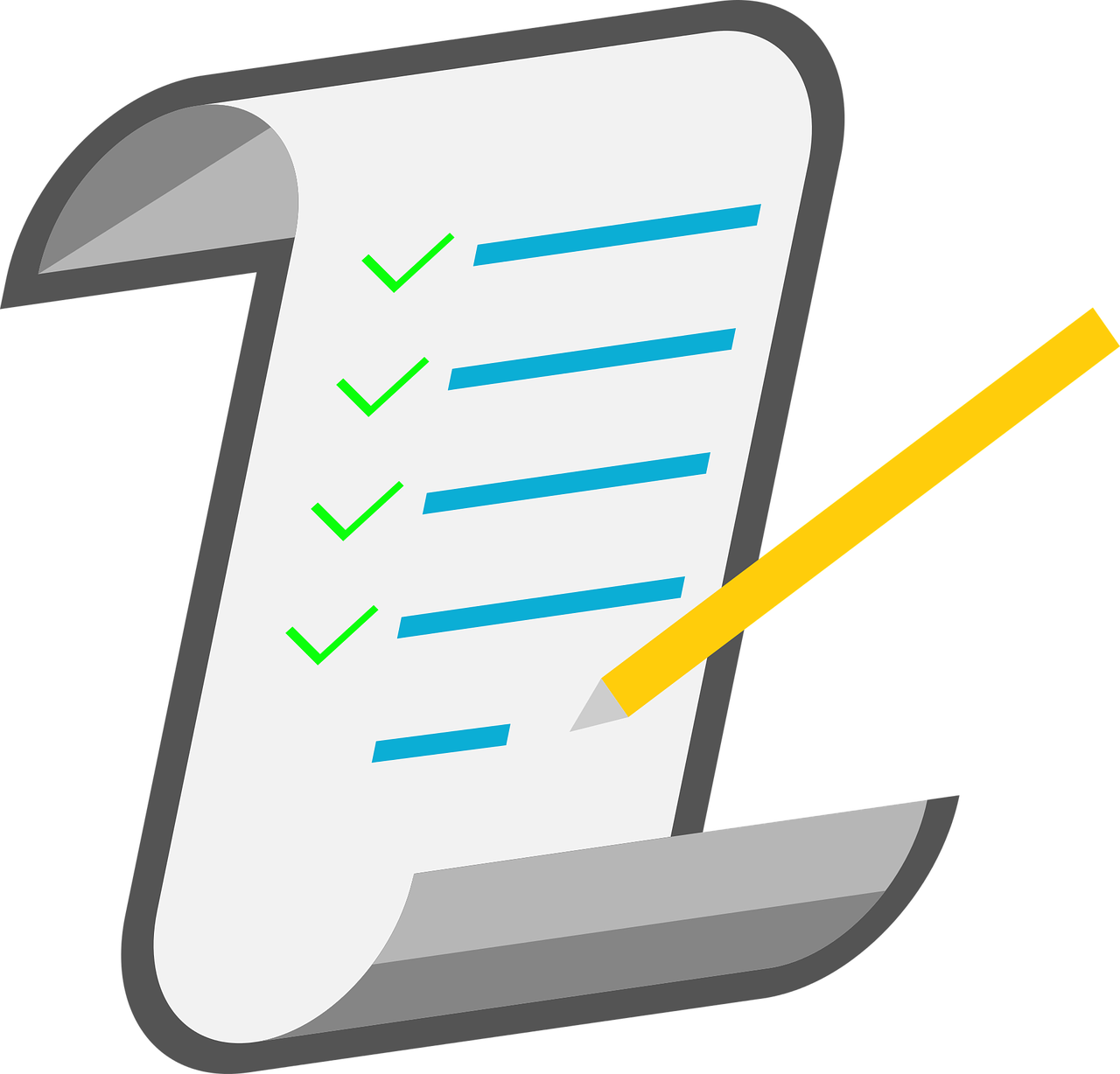 note clipart checklist