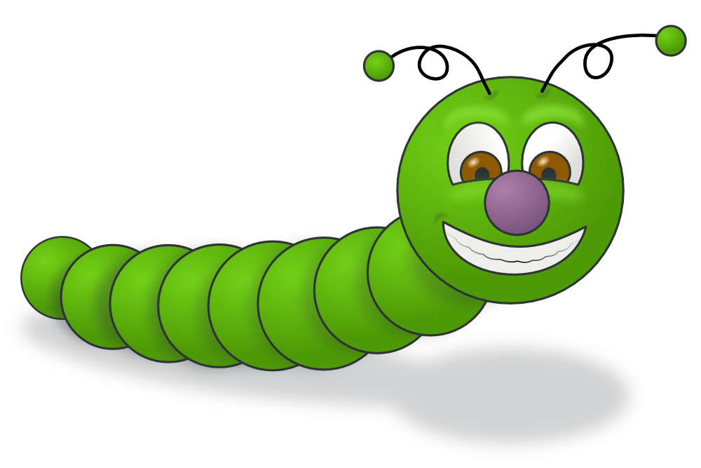 Inchworm green worm
