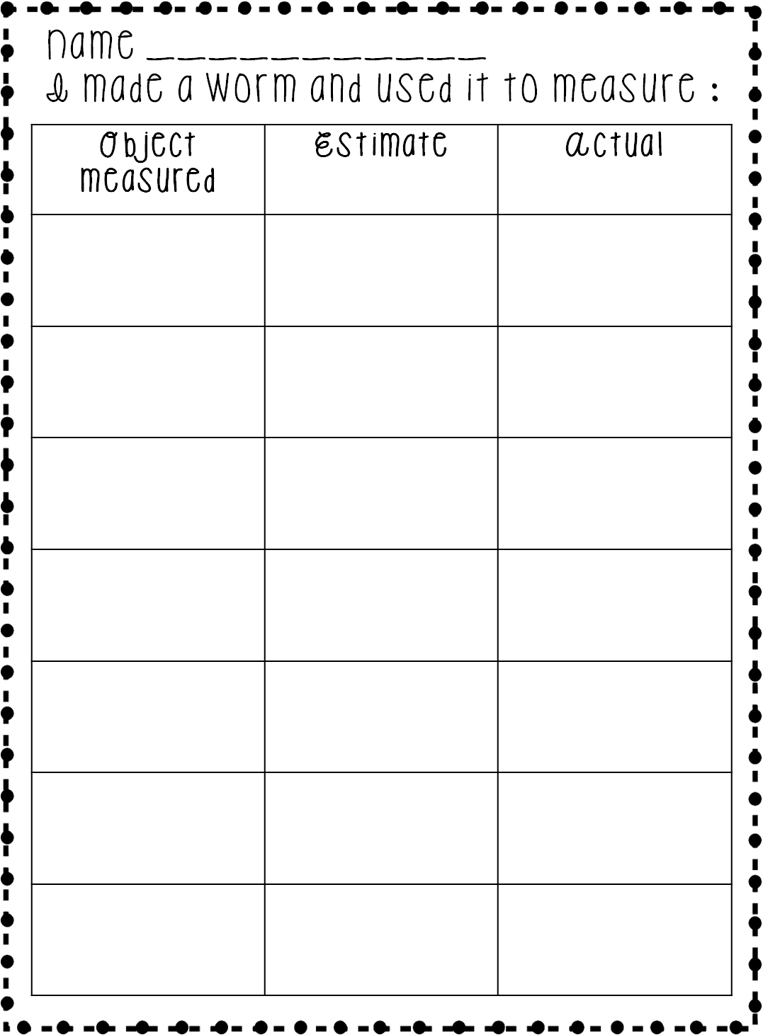 inchworm clipart short worm