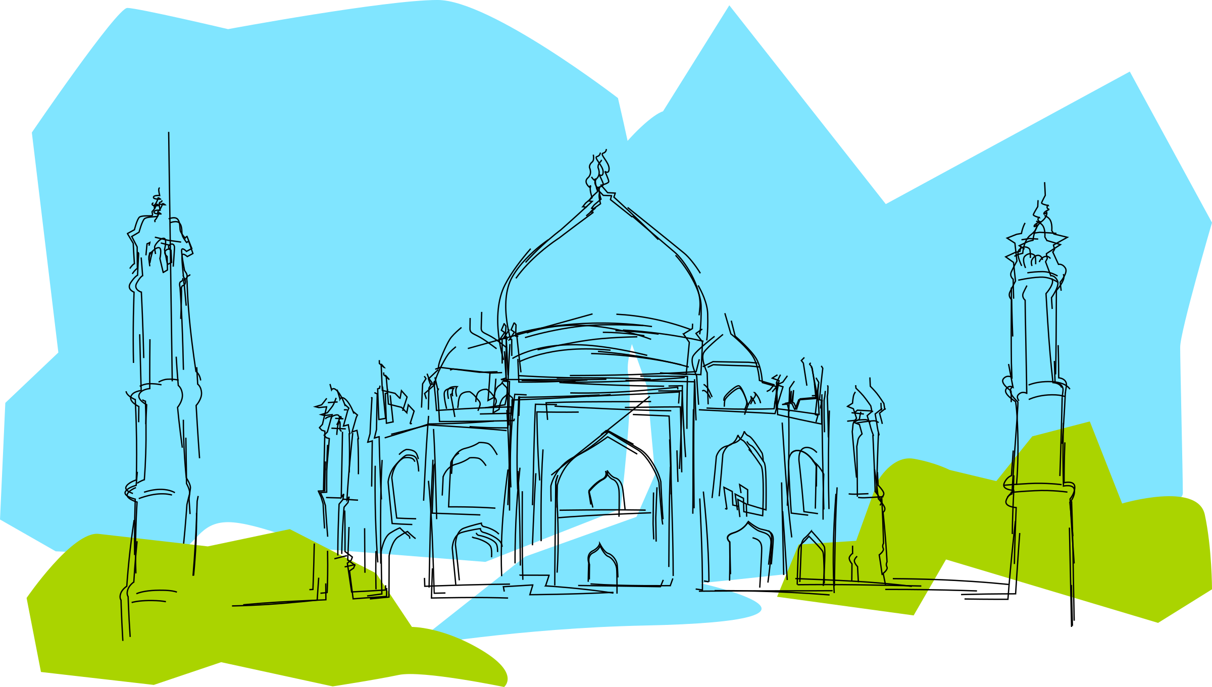 India clipart animated. The taj mahal big