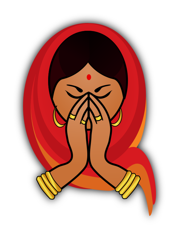 indian clipart red