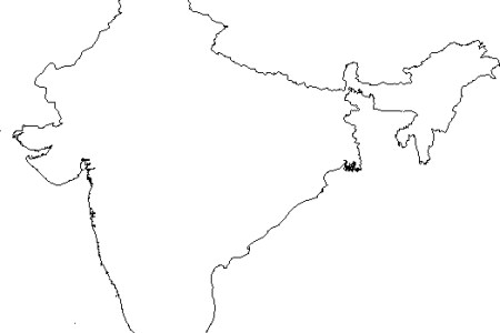 india clipart outline