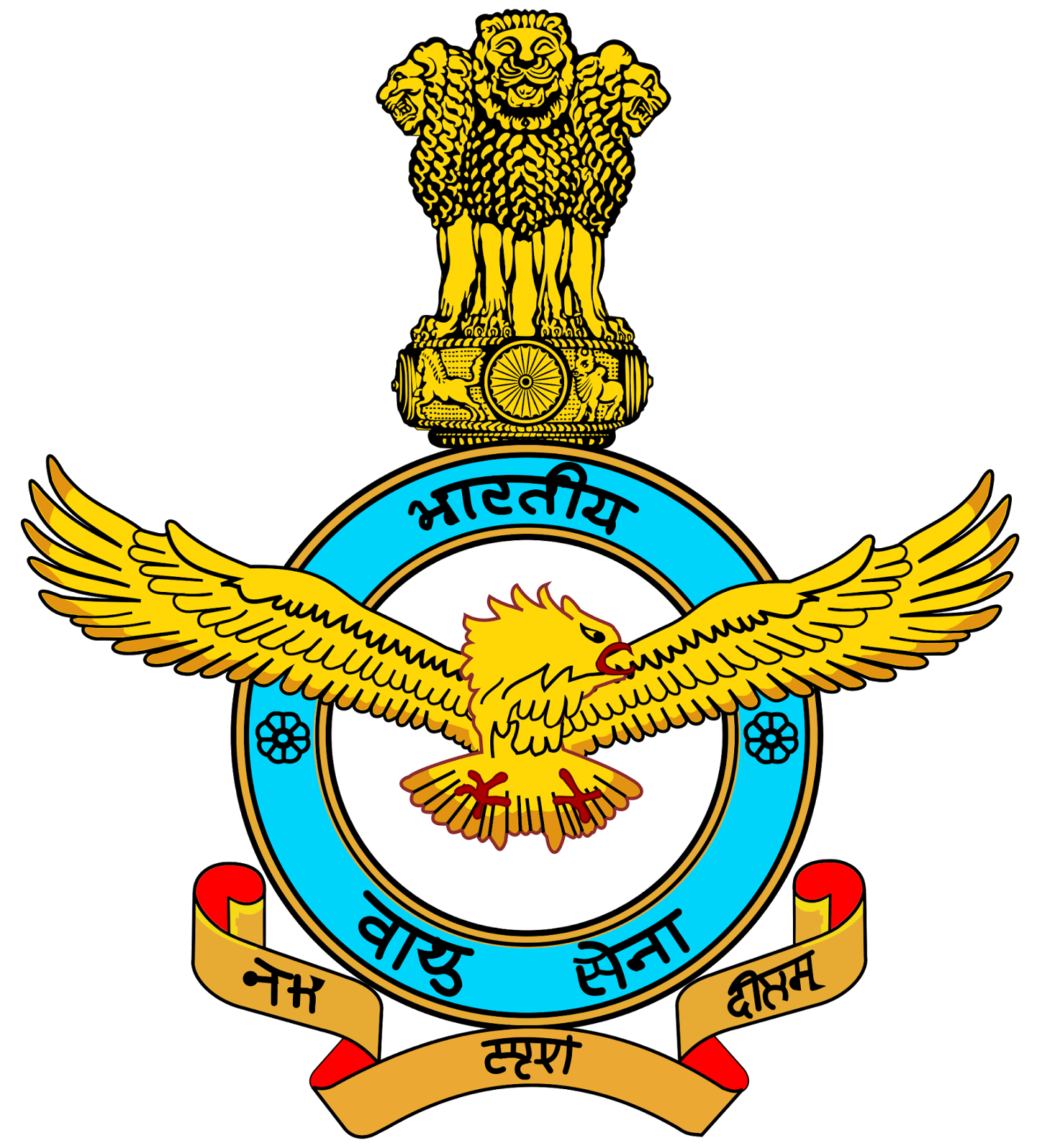 Indian clipart design. Air force logo vector