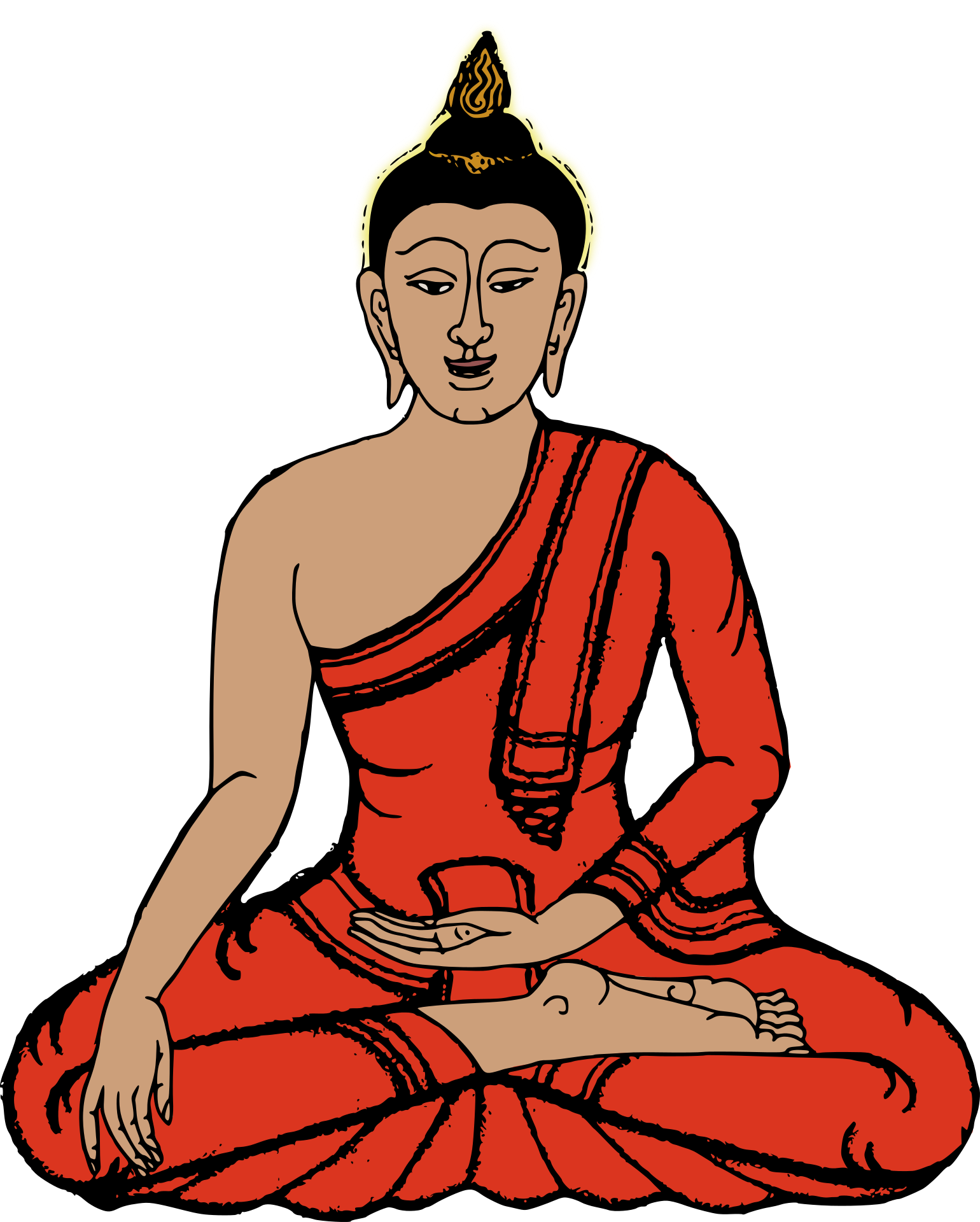 Buddhism clip art buddha. Meditation clipart relaxation