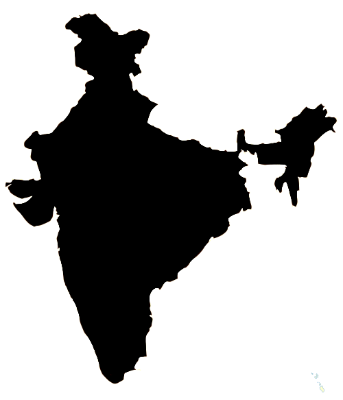 Map s vector png. India clipart silhouette