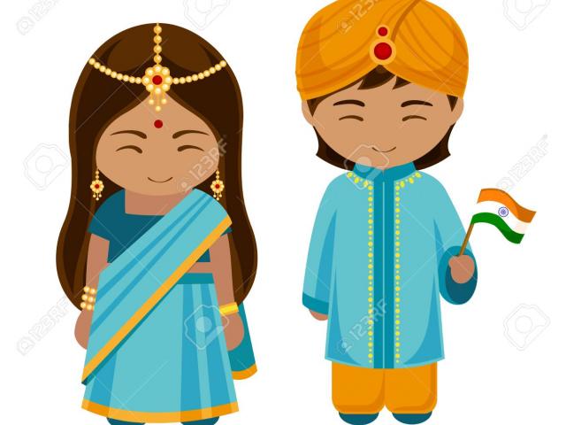 india clipart traditional costume