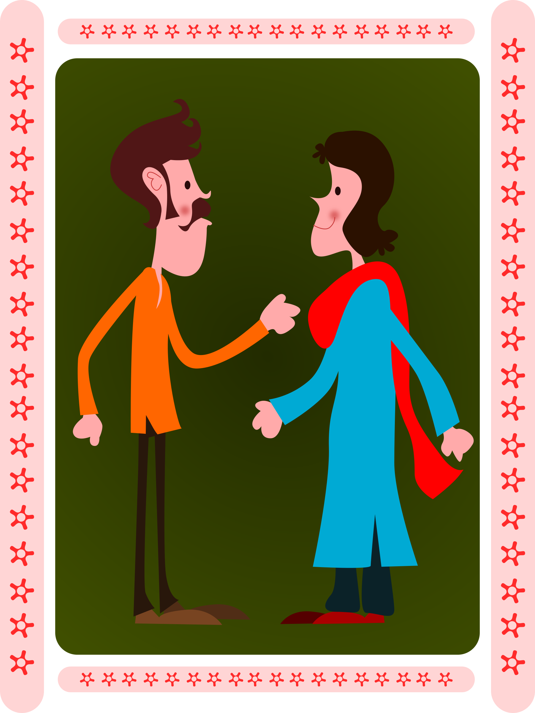 indian clipart couple