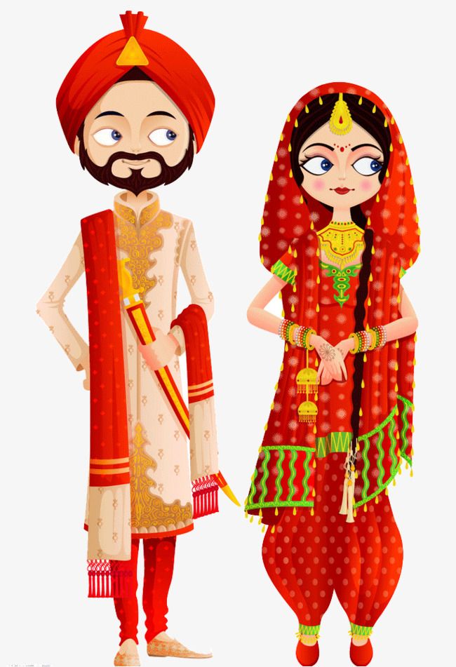 Indian clipart ethnic. Wedding 