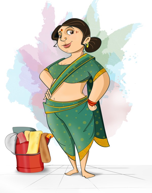 Portal . Indian clipart house maid