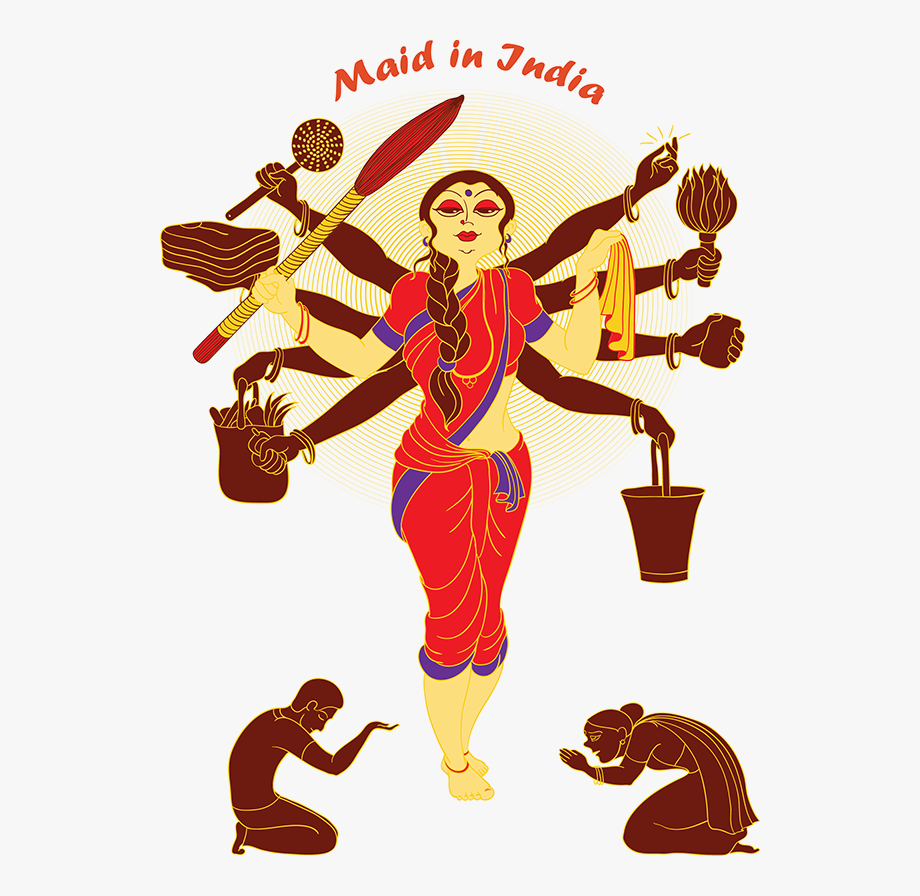 Indian clipart house maid. Maids cartoon 