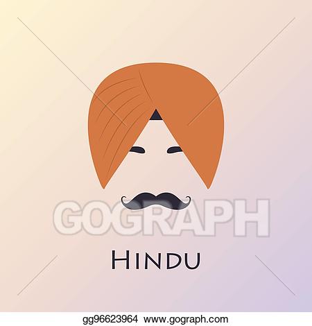 indian clipart mustache