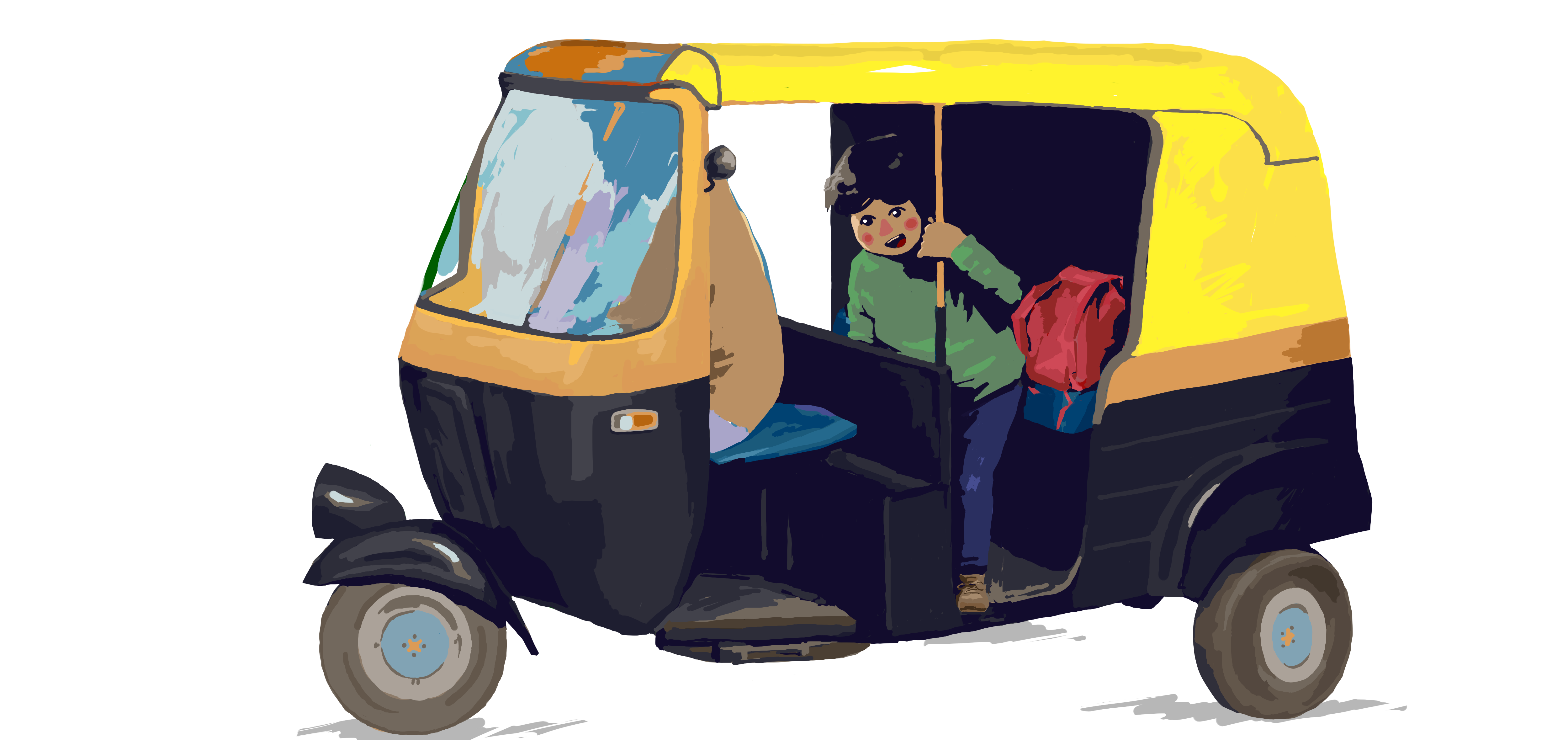 Auto rickshaw icon - stock vector 2266606 | Crushpixel
