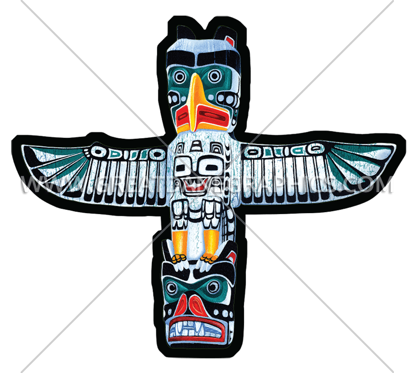 Production ready artwork for. Indian clipart totem pole