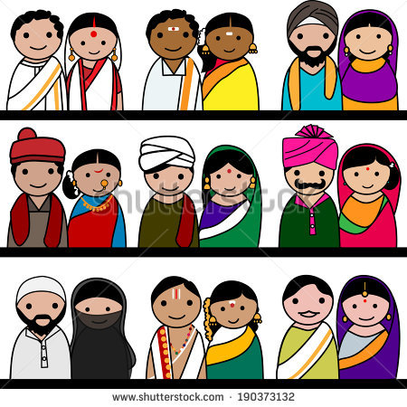Indian clipart traditional. Dresses of different states