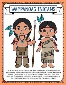 pilgrim clipart wampanoag tribe