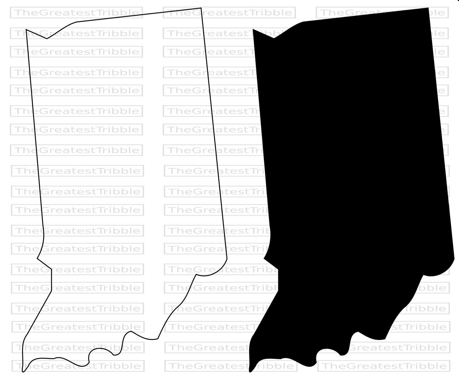 Indiana clipart. State map svg png