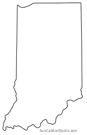 indiana clipart blank