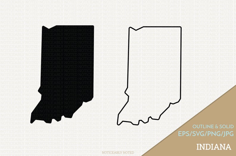 Indiana clipart clip art. Vector state in svg