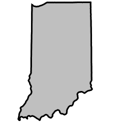 Indiana clipart stencil. State outlines maps stencils