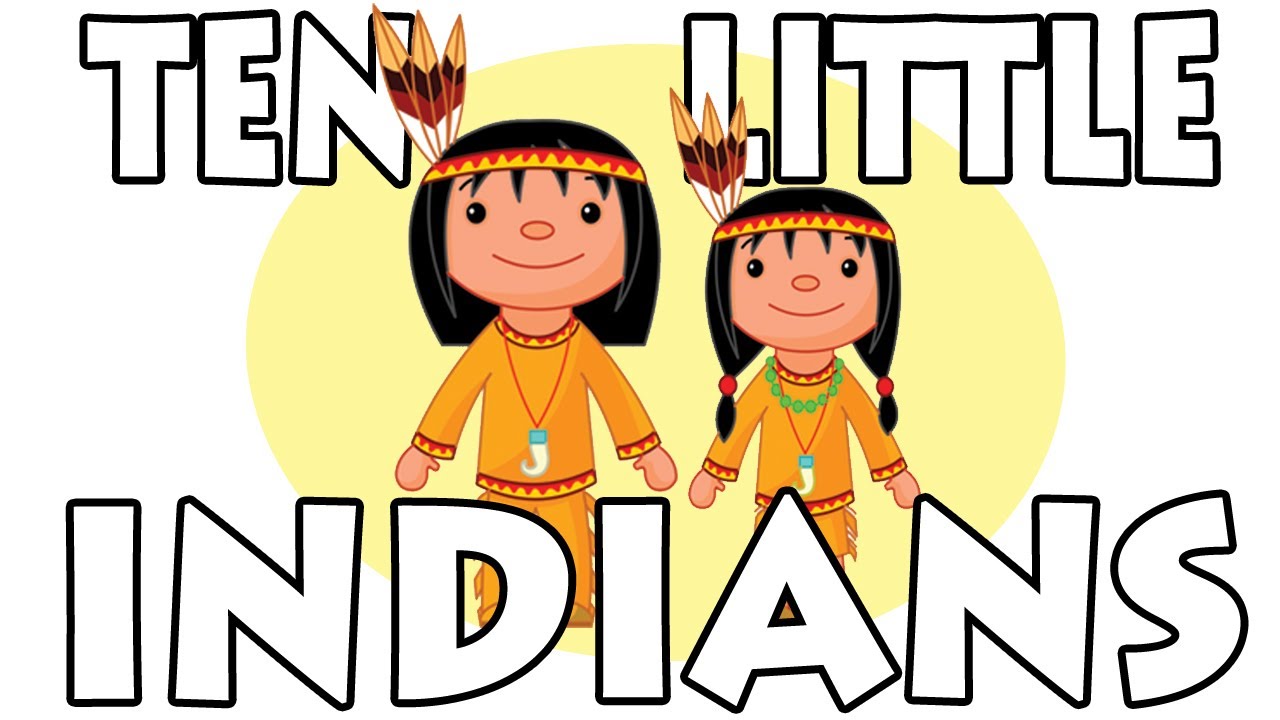 Indians clipart 10 little indians. Ten nursery rhymes with