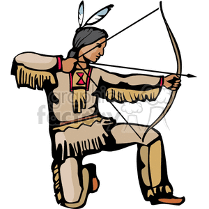Royalty free clip art. Indians clipart
