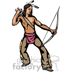 Royalty free ij sz. Indians clipart archery