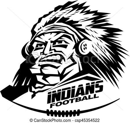 indians clipart line