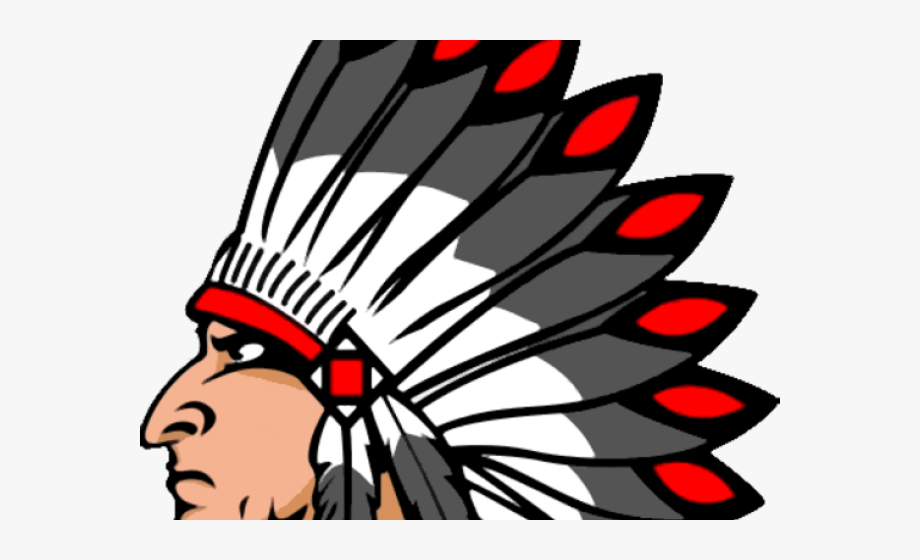 indians clipart red